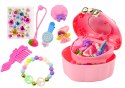LEAN Toys Zestaw Kuferek Szkatułka Serduszko Pudełko Na Biżuterię Akcesoria MIX