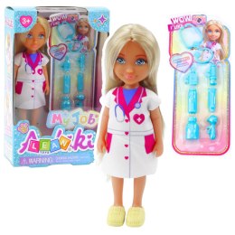 LEAN Toys Zestaw Mini Laleczka Ankiki Lekarz Z Akcesoriami Do Leczenia