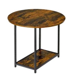 LEAN Zestaw Stolików Kawowych 2w1 Vintage Drewno Rustykalne 123x60x51cm
