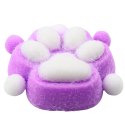 LEAN TOYS Gniotek Kocia Łapka Zabawka Antystresowa Sensoryczna Sierść Squishy Fioletowa