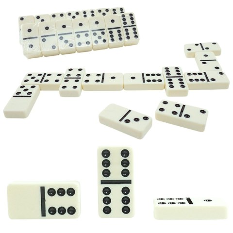 LEAN TOYS Klasyczna Gra Domino Tradycyjne Szóstkowe Etui 28 Kamieni