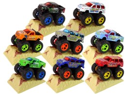 LEAN Toys Auto Resorak Z Naciągiem Monster Truck Big Foot Gumowe Opony Rampa