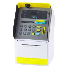 LEAN Toys Bankomat Sejf Skarbonka Kod PIN Karta Bankomatowa Żółty