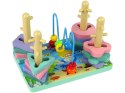 LEAN Toys Drewniane Klocki Sorter Morski Świat Koraliki Edukacyjne