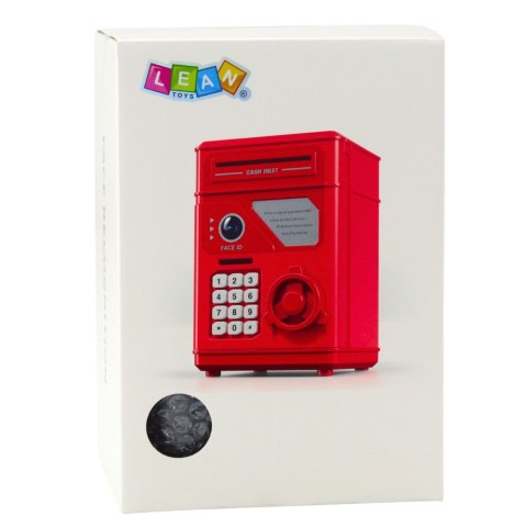 LEAN Toys Elektroniczny Sejf Bankomat Skarbonka Na PIN Dla Dzieci Różowy LEAN Toys Elektroniczny Sejf Bankomat Skarbonka Na PIN Dla Dzieci Różowy