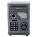 LEAN Toys Elektroniczny Sejf Bankomat Skarbonka Na PIN Dla Dzieci Szary