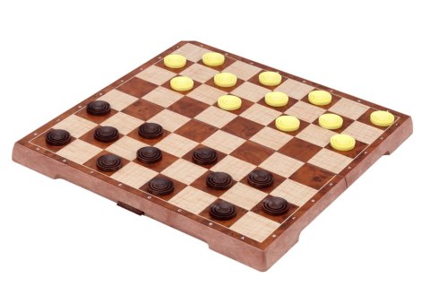 LEAN Toys Gra Strategiczna Szachy Warcaby 2w1 Plansza LEAN Toys Gra Strategiczna Szachy Warcaby 2w1 Plansza