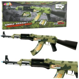 LEAN Toys Karabin Wojskowy Moro Wibracje Światła Dźwięki 70cm