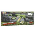 LEAN Toys Karabin Wojskowy Moro Wibracje Światła Dźwięki 70cm