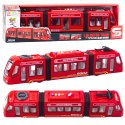 LEAN Toys Metro Miejskie Otwierane Drzwi Światła Dźwięki Czerwone 1:16