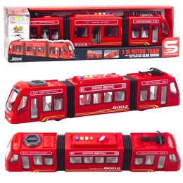 LEAN Toys Metro Miejskie Otwierane Drzwi Światła Dźwięki Czerwone 1:16
