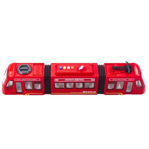 LEAN Toys Metro Miejskie Otwierane Drzwi Światła Dźwięki Czerwone 1:16 LEAN Toys Metro Miejskie Otwierane Drzwi Światła Dźwięki Czerwone 1:16