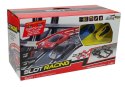 LEAN Toys Tor Wyścigowy z Samochodzikami 2 Autka 1420 cm Turbo 1:43 Kontrolery