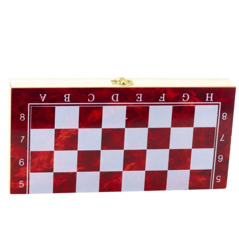 LEAN Toys Zestaw Drewniana Gra 3W1 Szachy Tryktrak Warcaby Składana Plansza 24x24cm LEAN Toys Zestaw Drewniana Gra 3W1 Szachy Tryktrak Warcaby Składana Plansza 24x24cm