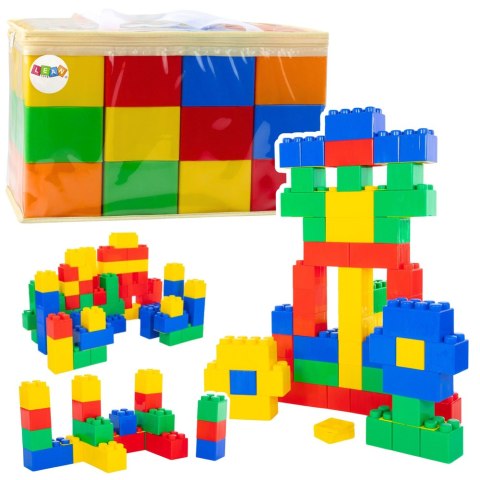 LEAN Toys Zestaw Duże Klocki Konstrukcyjne W Torbie Kolorowe 28,5x9x9 cm 12el. LEAN Toys Zestaw Duże Klocki Konstrukcyjne W Torbie Kolorowe 28,5x9x9 cm 12el.