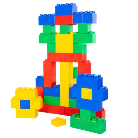 LEAN Toys Zestaw Duże Klocki Konstrukcyjne W Torbie Kolorowe 28,5x9x9 cm 12el. LEAN Toys Zestaw Duże Klocki Konstrukcyjne W Torbie Kolorowe 28,5x9x9 cm 12el.