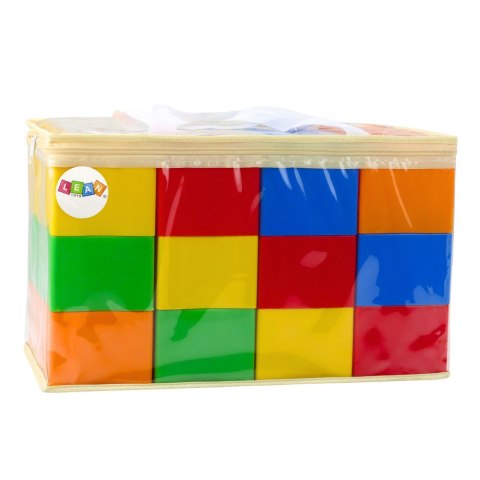 LEAN Toys Zestaw Duże Klocki Konstrukcyjne W Torbie Kolorowe 28,5x9x9 cm 12el. LEAN Toys Zestaw Duże Klocki Konstrukcyjne W Torbie Kolorowe 28,5x9x9 cm 12el.