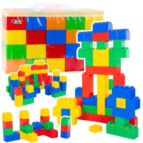 LEAN Toys Zestaw Duże Klocki Konstrukcyjne W Torbie Kolorowe 28,5x9x9 cm 20el. LEAN Toys Zestaw Duże Klocki Konstrukcyjne W Torbie Kolorowe 28,5x9x9 cm 20el.