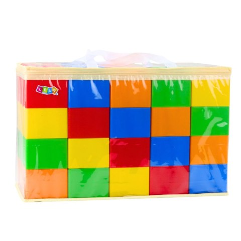 LEAN Toys Zestaw Duże Klocki Konstrukcyjne W Torbie Kolorowe 28,5x9x9 cm 20el. LEAN Toys Zestaw Duże Klocki Konstrukcyjne W Torbie Kolorowe 28,5x9x9 cm 20el.