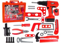 LEAN Toys Zestaw Majsterkowicza Wkrętarka Na Baterie Młotek Piła