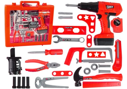 LEAN Toys Zestaw Majsterkowicza Wkrętarka Na Baterie Młotek Piła