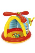 Dmuchany Kojec Fisher-Price dla dzieci Brodzik Helikopter BESTWAY 155x102x91cm + Piłeczki Dmuchany Kojec Fisher-Price dla dzieci Brodzik Helikopter BESTWAY 155x102x91cm + Piłeczki