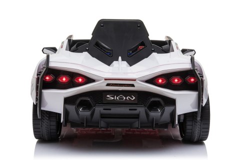 Lamborghini SIAN na akumulator dla dzieci Biały + Pilot + EVA + Wolny Start + Audio LED Lamborghini SIAN na akumulator dla dzieci Biały + Pilot + EVA + Wolny Start + Audio LED