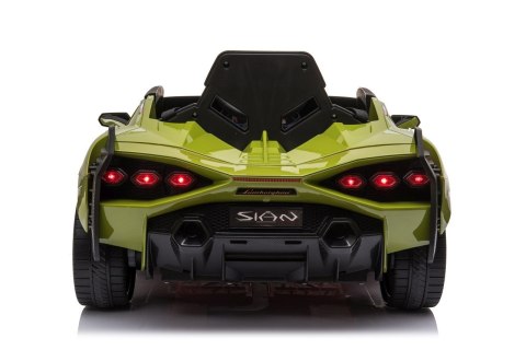 Lamborghini SIAN na akumulator dla dzieci Zielony + Pilot + EVA + Wolny Start + Audio LED Lamborghini SIAN na akumulator dla dzieci Zielony + Pilot + EVA + Wolny Start + Audio LED
