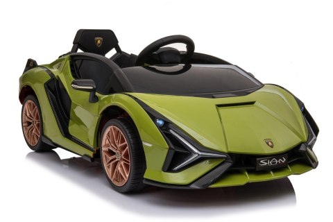 Lamborghini SIAN na akumulator dla dzieci Zielony + Pilot + EVA + Wolny Start + Audio LED Lamborghini SIAN na akumulator dla dzieci Zielony + Pilot + EVA + Wolny Start + Audio LED